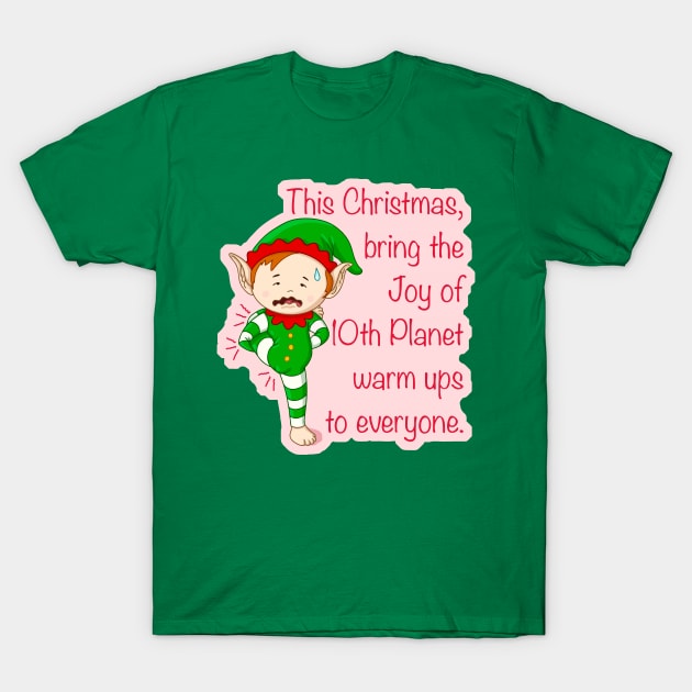 Christmas warm ups - Elf bjj, jiujitsu, nogi gift T-Shirt by undersideland